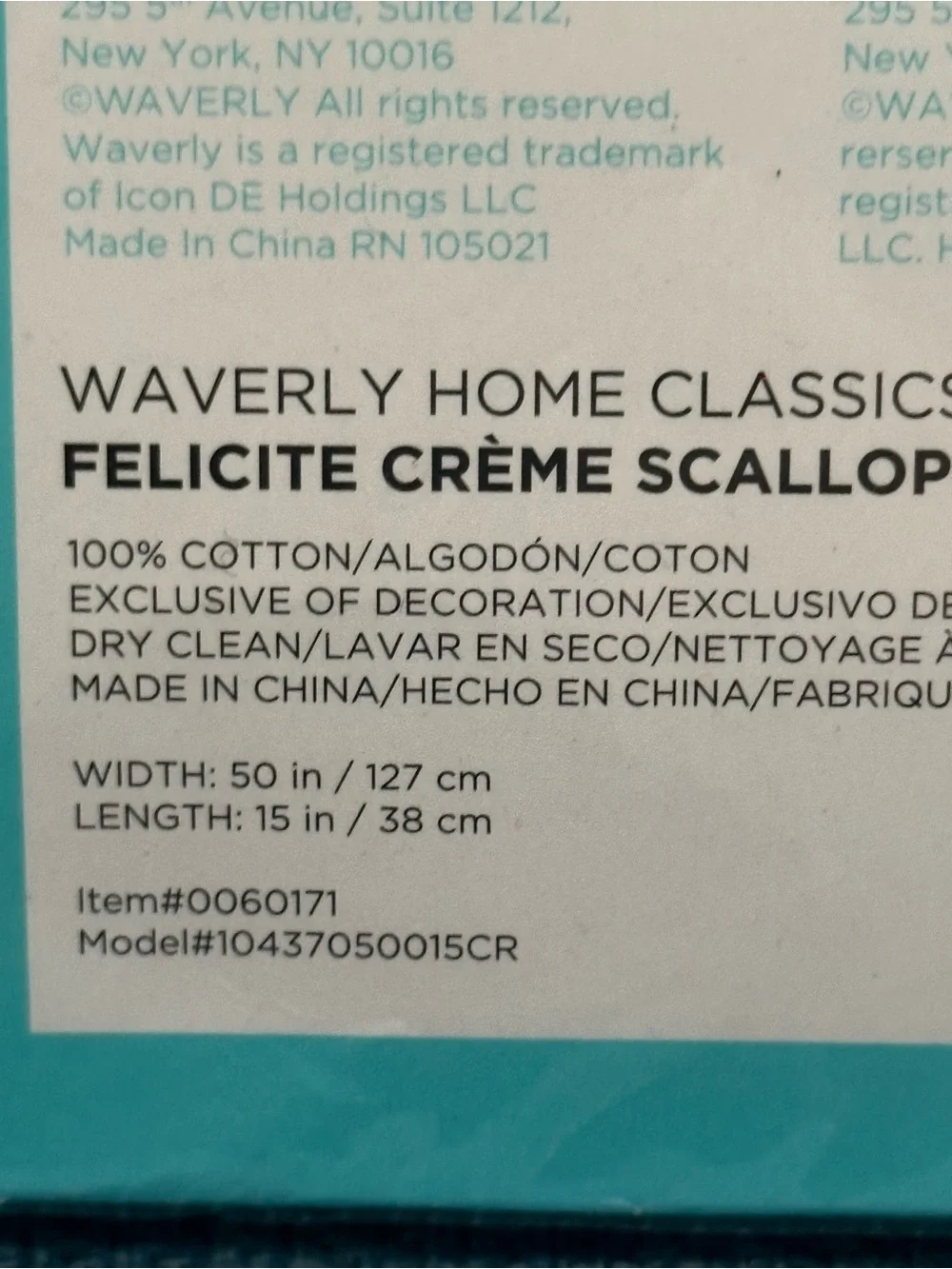 Waverly Floral Scalloped Valance in Cream, Red, Green
